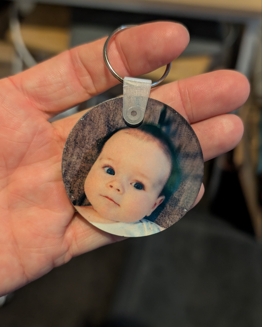 Double sided Personalized Keyring