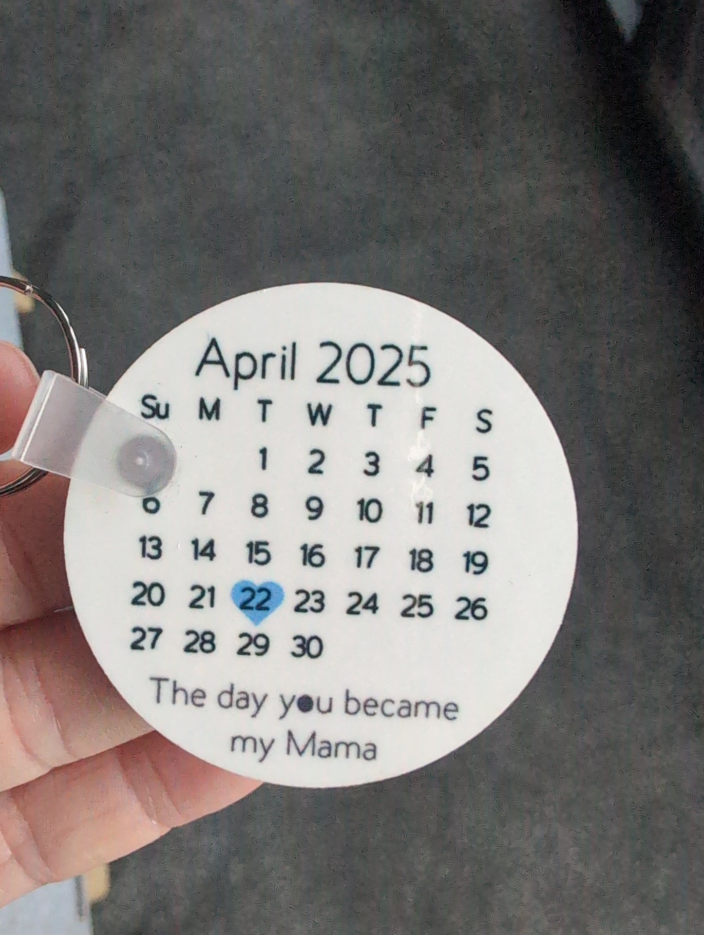Double sided Personalized Keyring